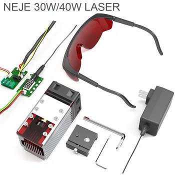 NEJE CNC Laser Master 2S 20/30/40/50/80W Laser Modul Hlavu mala načítavať pri 450 nm TTL Modul Nastavený pre Laserový Rezací Stroj Rytec Rezanie Dreva