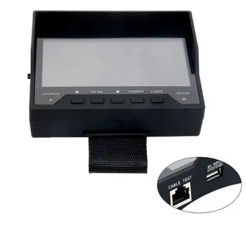 Zápästie typ 4.3 palcový inžinierstva poklad siete test surveillance camera Tester s OSD menu Sieťový Kábel Testovanie Monitor