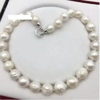 NÁDHERNÝ 11-13mm lesk Prírodné Brázda Kasumi perlový náhrdelník 18