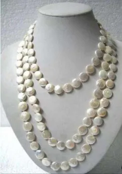Krásne jemné šperky Biela Mince Pearl 80