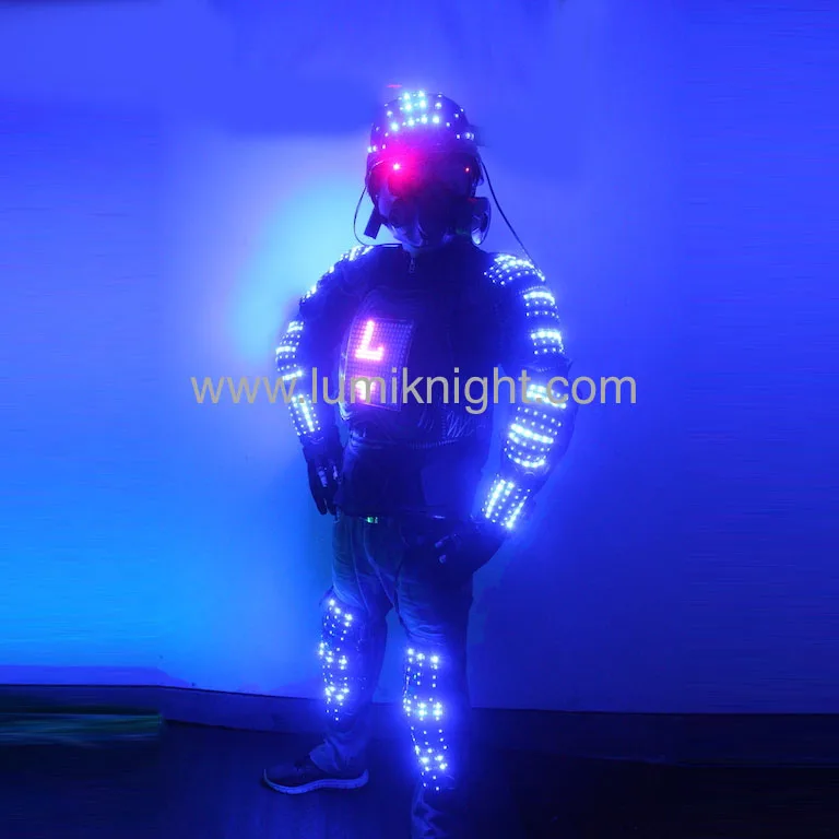 Hi-Tech Digitálnych LED policajt Robot Vyhovovali / LED oblečenie / LED kostým