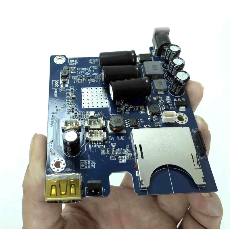 10pack 2 MINI AHD 2 DVR PCB dosky pre Video Dohľad Zabezpečenia Ochrany 10V až 32V energie pre vozidlá výkonné funkcie