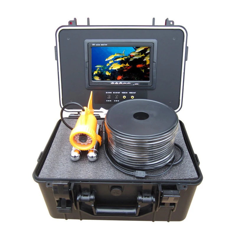 CCTV Podvodná Kamera Rybárske Fotoaparát Ryby Finder 1/3 Sony CCD 20m Kábel 24 ks Bielej LED pre Nočné Videnie Vodotesný IP68