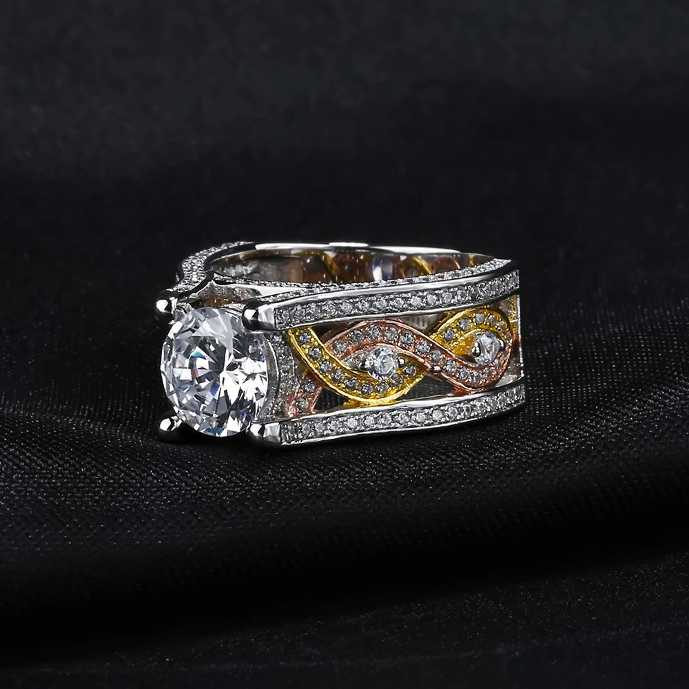 Gem Balet Čistý 925 Sterling Silver Zásnubný Prsteň Nádherný Prísľub Vintage Prsteň, Šperky, Darček pre Ženy, Jemné Šperky