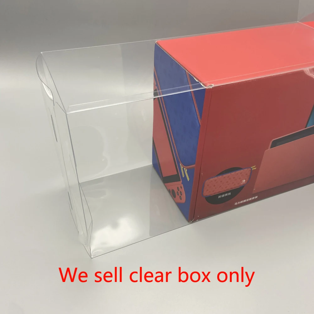 10PCS Jasné, Transparentné Úložný Box pre Switch pre NS Mari Červená Limited Edition Zber Display Box