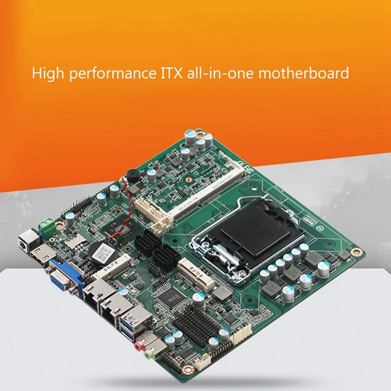 LGA1150 Pin H81 4. Generácie I5 I7 Dual Sieťový Port 6OOM Stolný Počítač ITX Priemyselné riadiace Doska