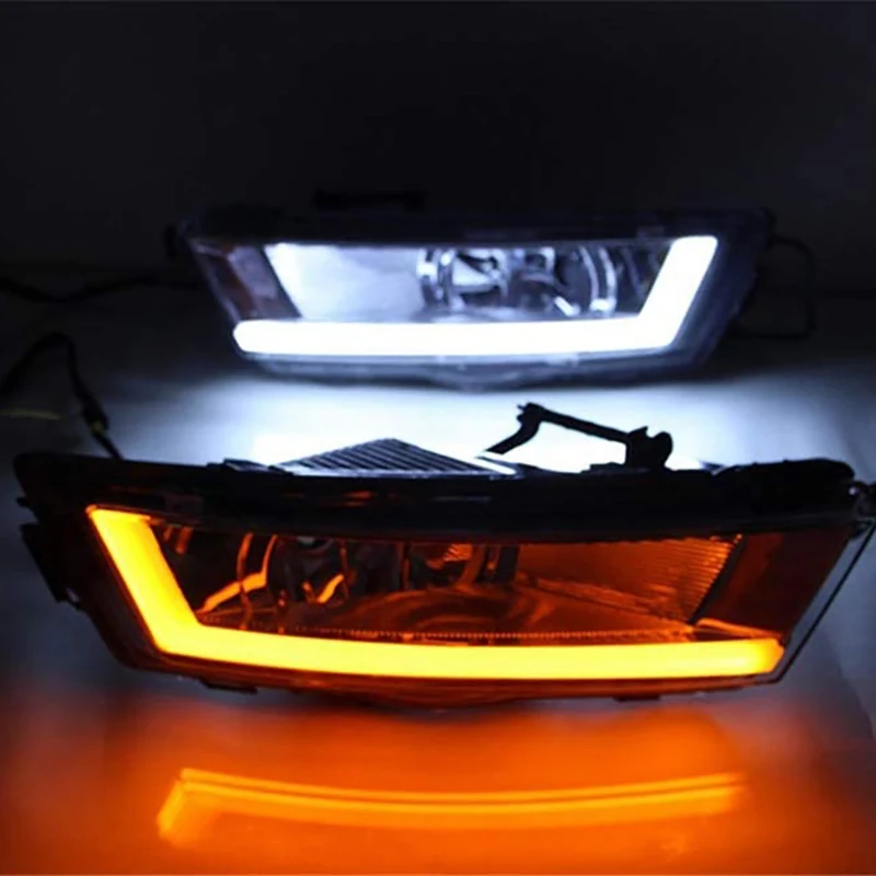 Auto DRL LED Sústruženie Signál 12V Denných prevádzkových Svetlo Hmlové Svetlo Blikajúce Auto pre Škoda Rapid roky 2013-